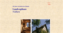 Desktop Screenshot of landvogthaus.com