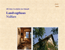 Tablet Screenshot of landvogthaus.com